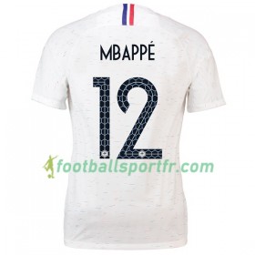 Tenue France Mbappe 12 Féminine Exterieur Coupe du monde 2018 Maillot de Foot
